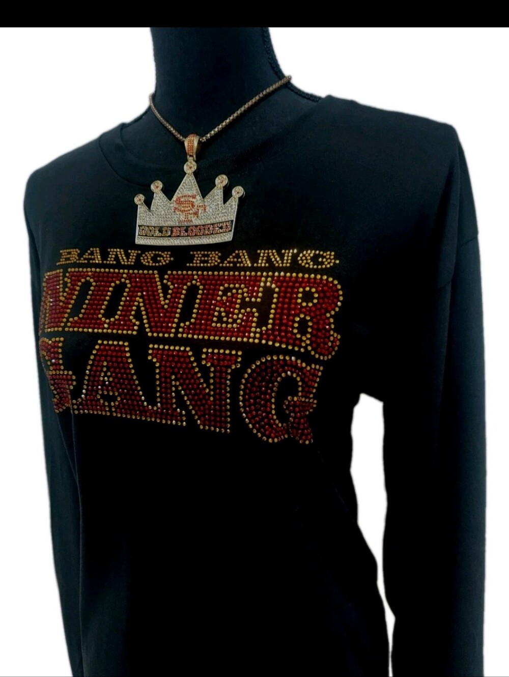 Black Bang Bang Niner Gang Shirt and Beanie Set